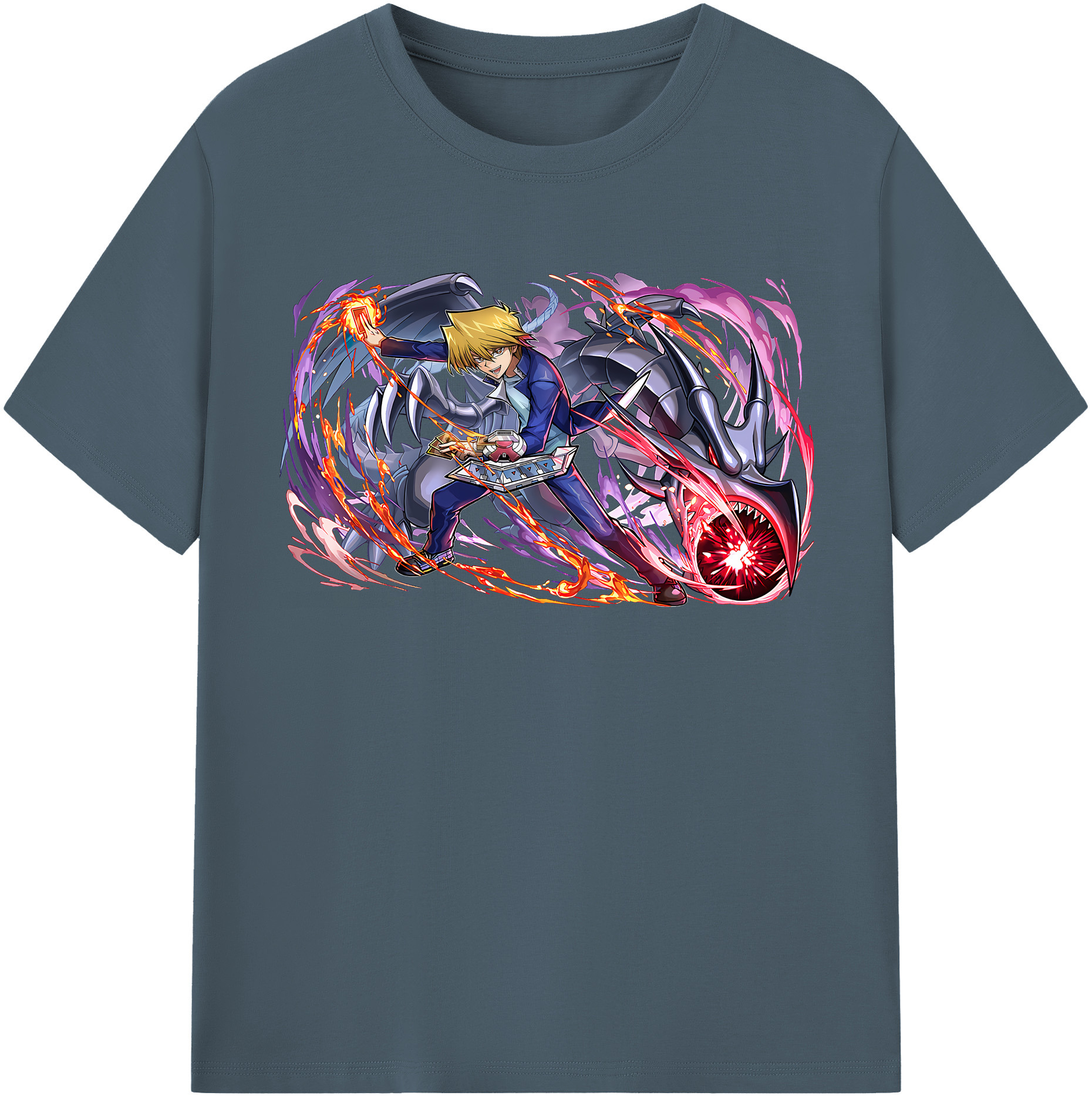 （画像用） 遊☆戯☆王 Yu-Gi-Oh! 綿100％半袖Tシャツ（フロントプリント）